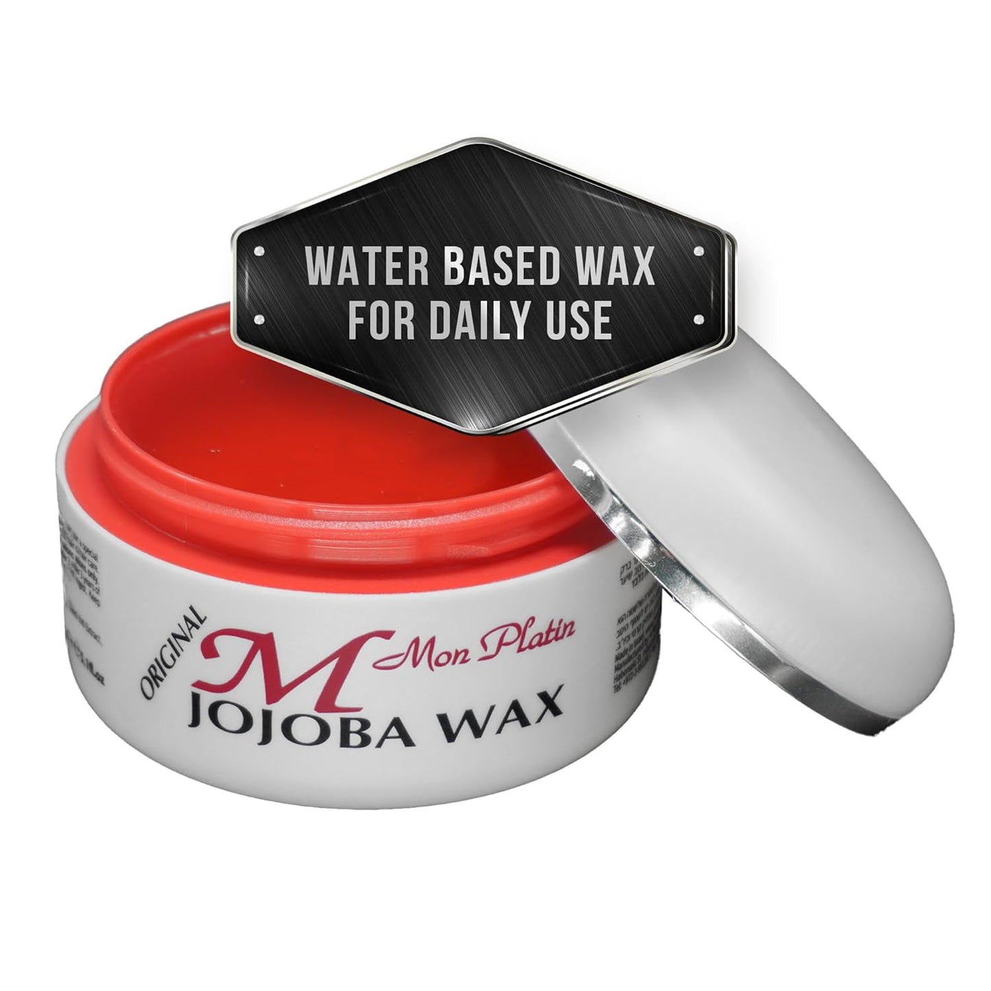 Mon Platin Professional Hair Wax - 150 ml Moisturizing Grooming Wax for Men's Wet and Shiny Look Styling with Jojoba Oil Essence and Pure Water for Scalp Enrichment