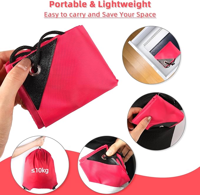 GoodtoU Drawstring Backpack, Nylon Cinch Sack Gym Bag for Sport, Traveling, Team (40Pcs, Cherry)