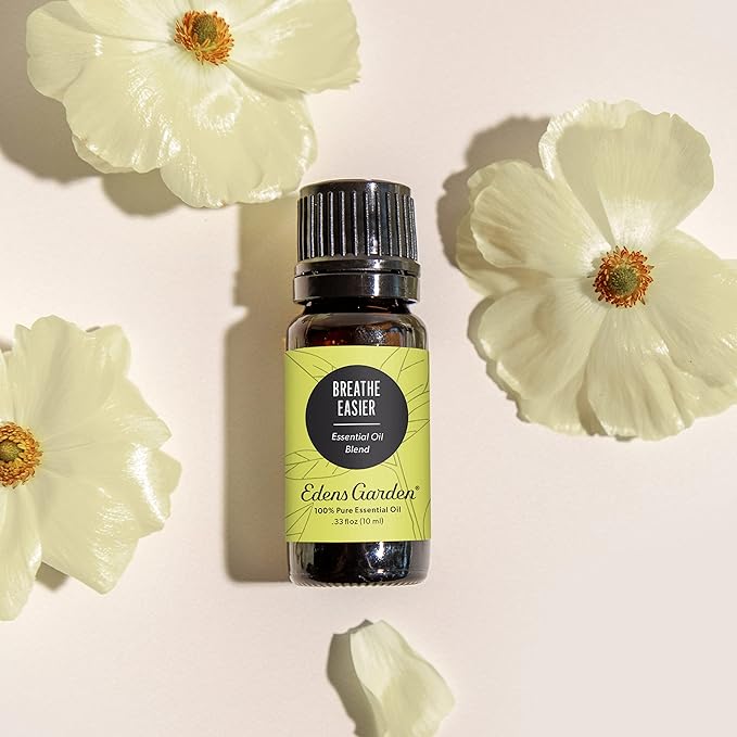 Edens Garden Breathe Easier Essential Oil Synergy Blend, 100% Pure Therapeutic Grade (Undiluted Natural/Homeopathic Aromatherapy Scented Essential Oil Blends) 10 ml