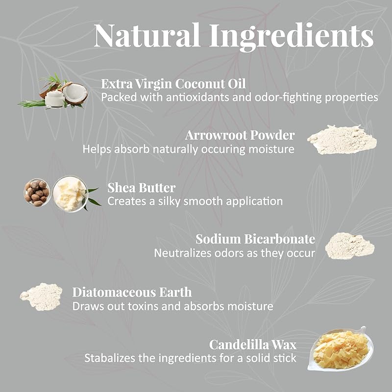 J&L Naturals Aluminum Free Deodorant for Men & Women | 100% Natural Ingredients With Coconut Oil, Shea Butter, & Essential Oils | Sustainable, Eco-Friendly (Rosemary & Cedarwood, 3.0 Oz (Single))