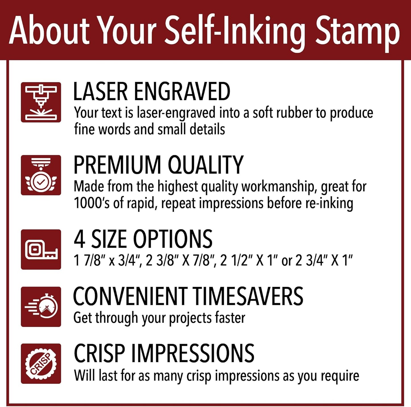 Please Sign & Return Office Stamp | 4 Different Sizes | 20 Designs | Multiple Color Options | Perfect for Quick Validation of Office Documents (Please Sign & Return, Large)
