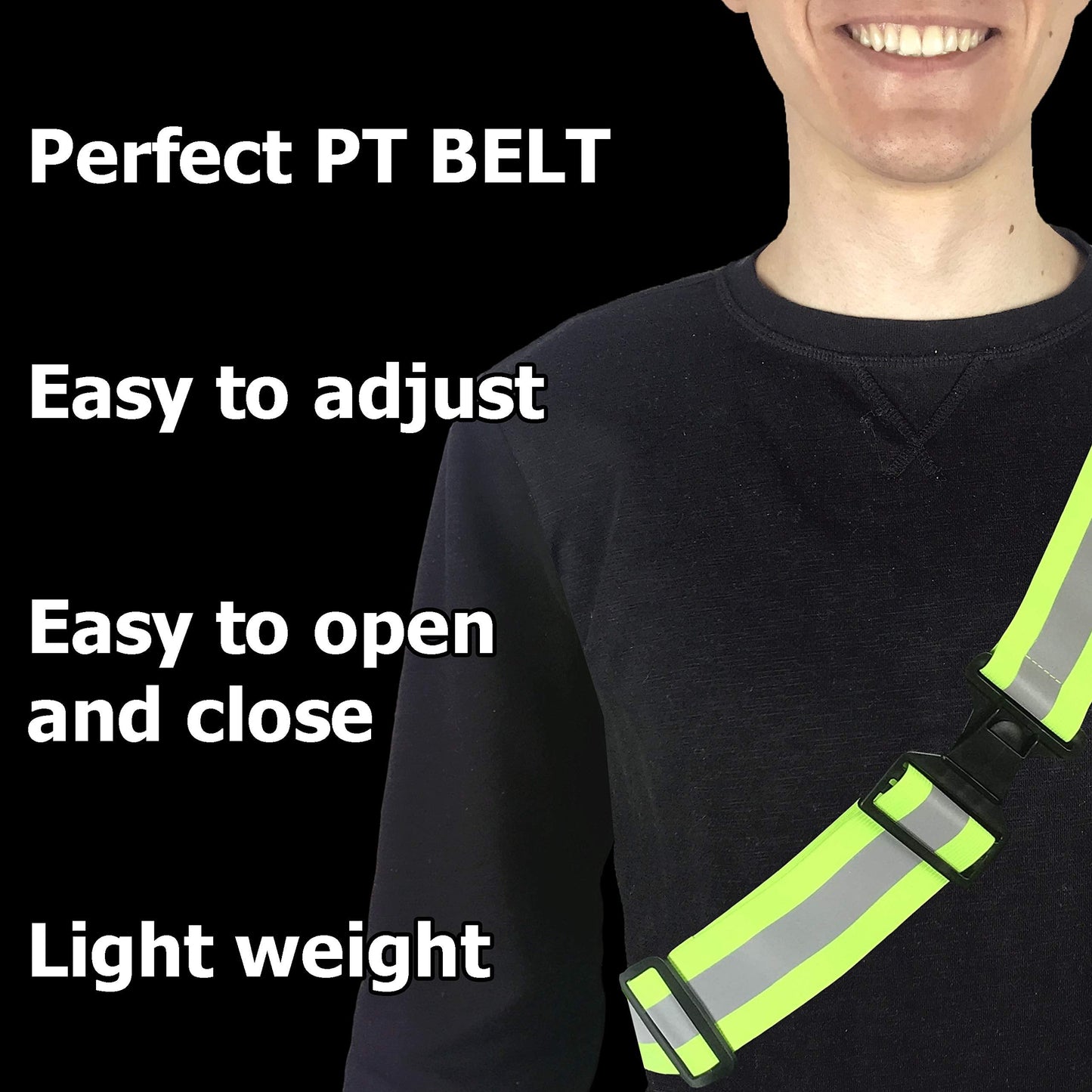 HiVisible Reflective Belt for Running Army PT Belt Reflective Running Gear