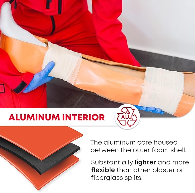 Ever Ready First Aid Universal Aluminum Splint, 24 Inch Rolled - 3 Pack