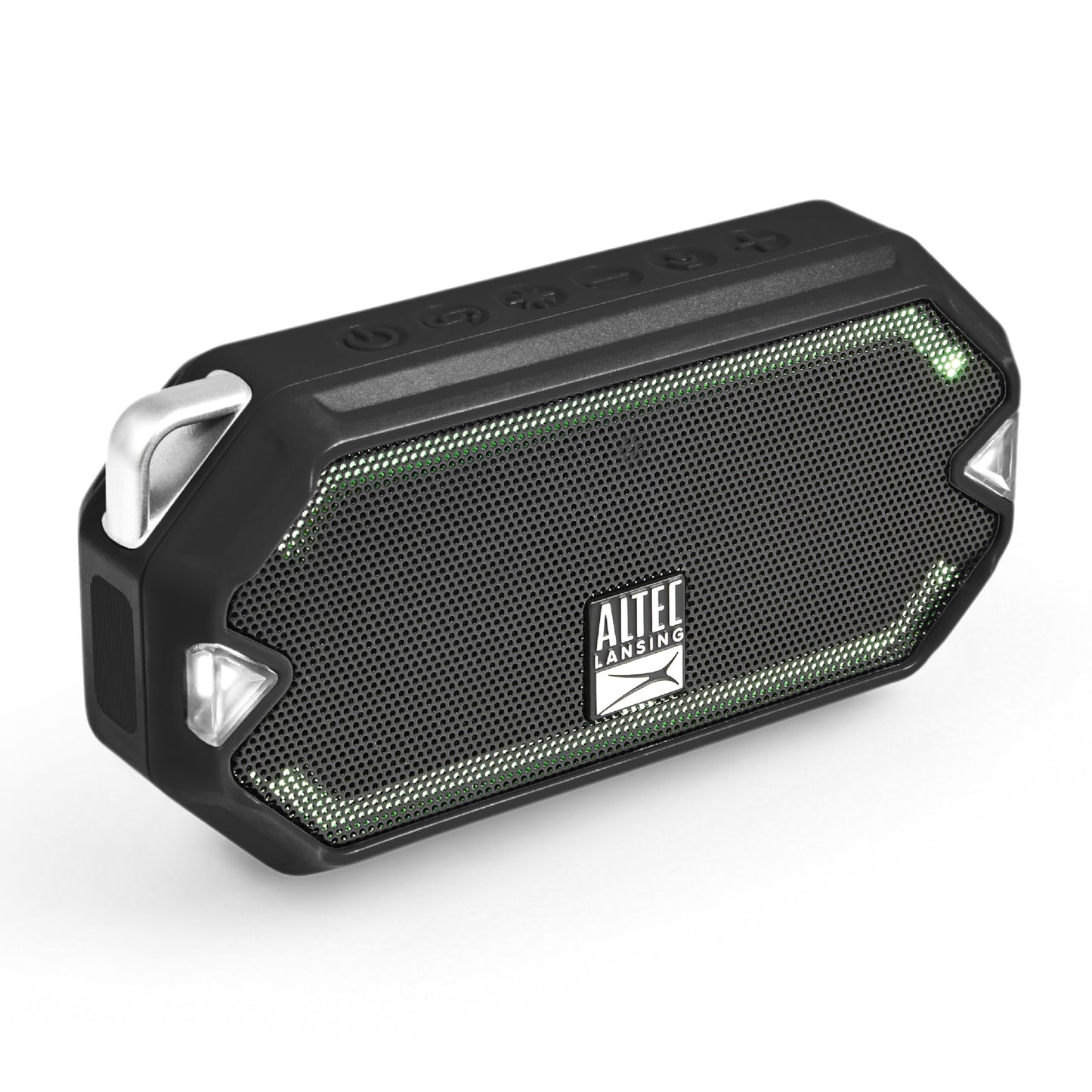 Altec Lansing - HydraMini Wireless Bluetooth Speaker, IP67 Waterproof USB C Rechargeable Battery with 6 Hours Playtime, Compact, Shockproof, Snowproof, Everything Proof (Black)