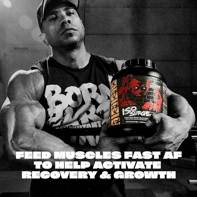 Mutant ISO Surge Whey Protein Isolate Powder Acts Fast to Help Recover, Build Muscle, Bulk and Strength, 1.6 lb (Vanilla Ice Cream)