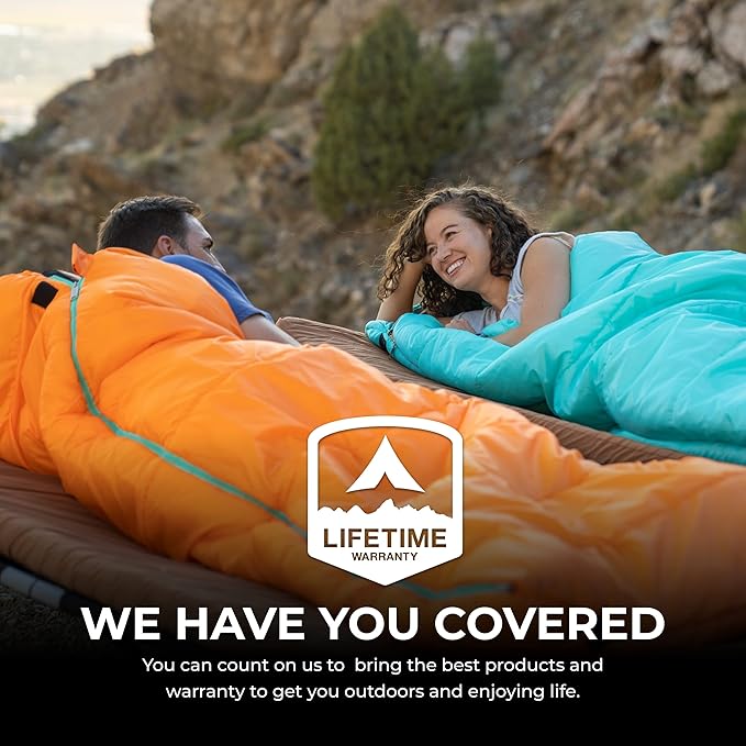Teton Celsius Regular, -25F, 20F, 0F Degree Sleeping Bags, All Weather Bag for Adults and Kids, Camping Made Easy and Warm, Travel Sack Included