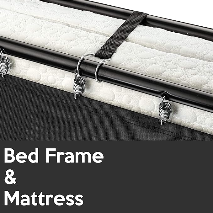Greaton, 14” Folding Bed with Luxurious Memory Foam Mattress, Strong and Sturdy Metal Frame, Portable Guest Bed for Easy Storage, 36-Inch, White