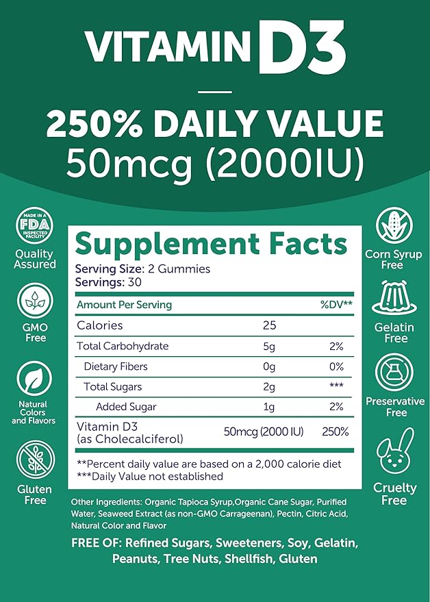 Lunakai Biotin and Vitamin D3 Gummies Bundle - Hair Skin and Nails Growth Gummies with Vitamin C and E - Immunity, Bone and Mood Support Supplement - 30 Days Supply