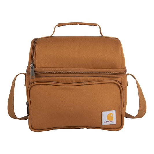 Carhartt Camping Cooler, Worksite Lunchbox, Soft Shell Cooler for Construction Sites, Work and Everyday Use Cooler, Brown