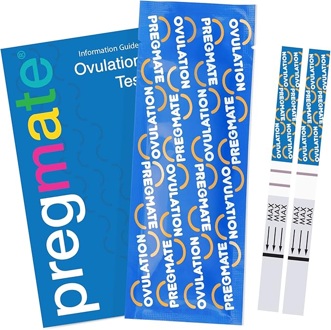 Pregmate 50 Ovulation Test Strips with Numerical LH Result Quantitative Predictor Kit (50 Count)