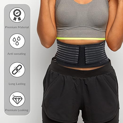 Back Support with Magnet, Tourmaline Magnetic Back Braces for Lower Back Pain Relief, Self Heating & Soothing Back Support Belt, Lumbar Support Belt for Herniated Disc/Sciatica (Medium)