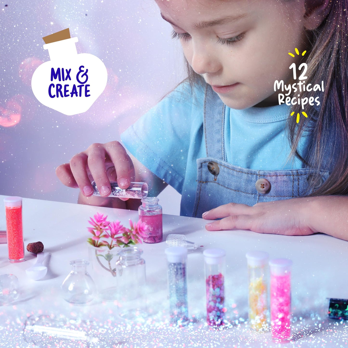 Dan&Darci Fairy Magic Potion Kit for Kids - Gifts for Girls - 6 7 8 9 10 Year Old Girl Gift - Christmas Ideas - Toys 8-10 7-8 - Arts and Crafts for Kid Ages 6-8 Years - Magical Workshop Craft Kits