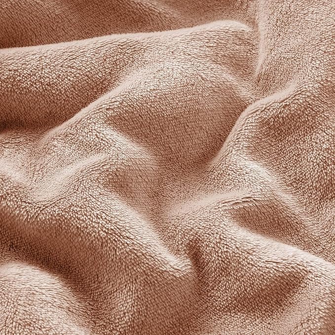 IR Imperial Rooms Camel Sherpa Fleece Throw Blanket Twin Size for Bed - Wholesale Bulk Pack of 12 Sherpa Blankets - Soft Fluffy Throw Blankets for Hotels, Guest Bedroom, 60x80 Inches