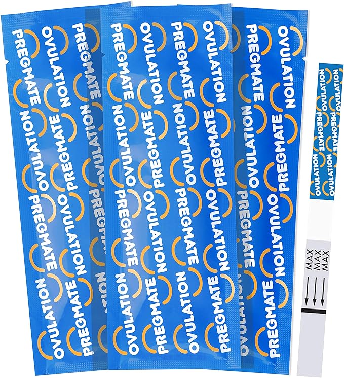 Pregmate 50 Ovulation Test Strips with Numerical LH Result Quantitative Predictor Kit (50 Count)