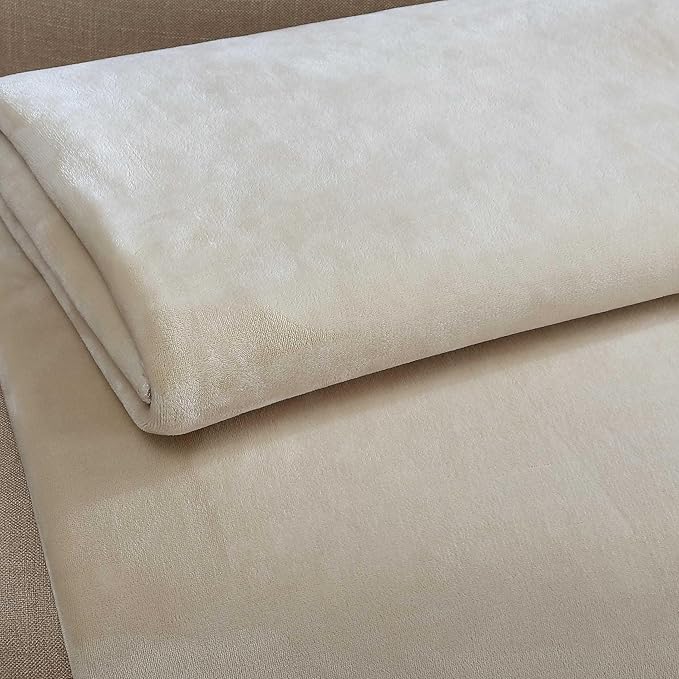 Calvin Klein - King Blanket, Super Soft Plush Bedding, Luxury Bed Blanket, Oeko-Tex Certified (Modern Reversible Solid Light Beige, King)