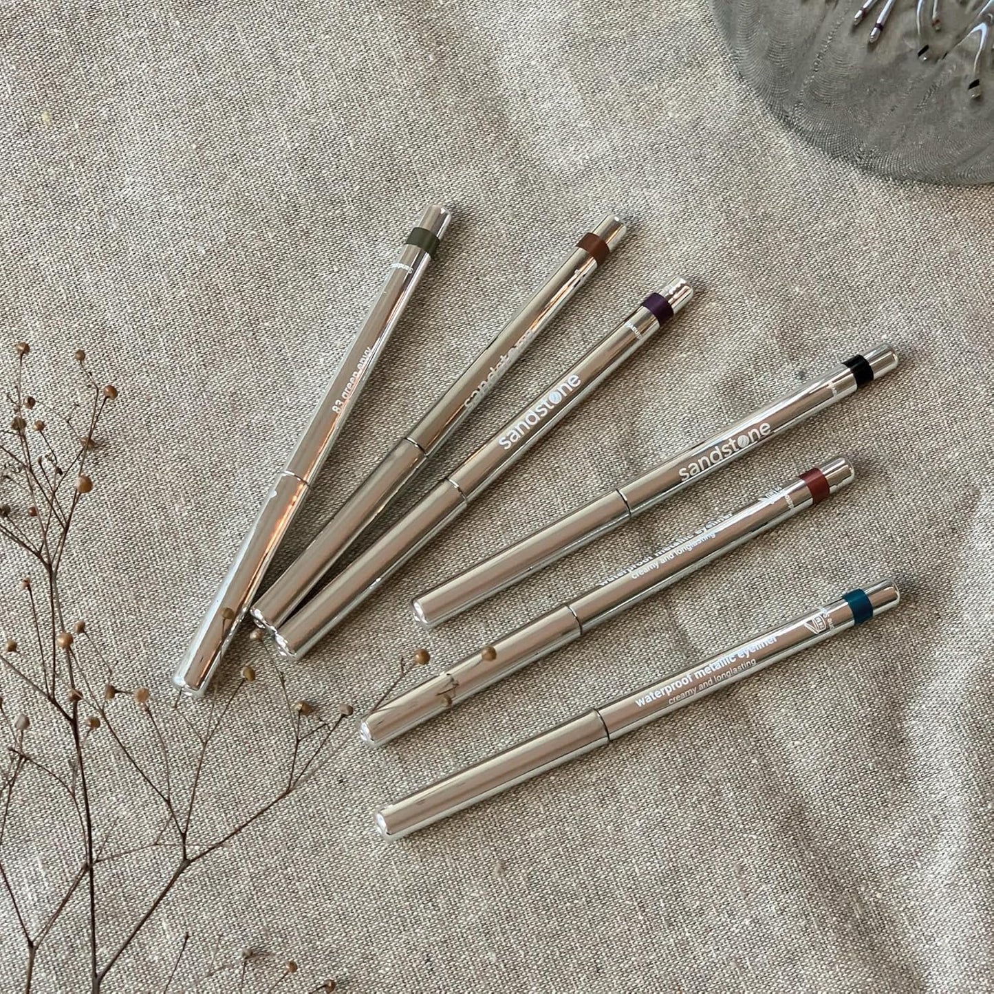 Hypoallergenic Waterproof Eyeliner - Fragrance Free Metallic Eye liner - Vegan and Cruelty Free Eye Pencil - Eyeliner Pencil for Sensitive Eyes (Black)