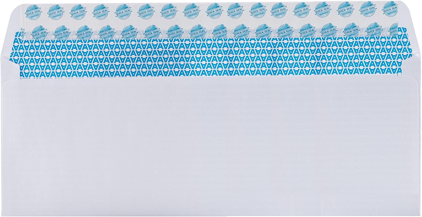 Aimoh #10 Security SelfSeal Envelopes – 20 Qty |No Window, EnveGuard, 4⅛ x 9½", White, 24 LB, 20 Count (34120)