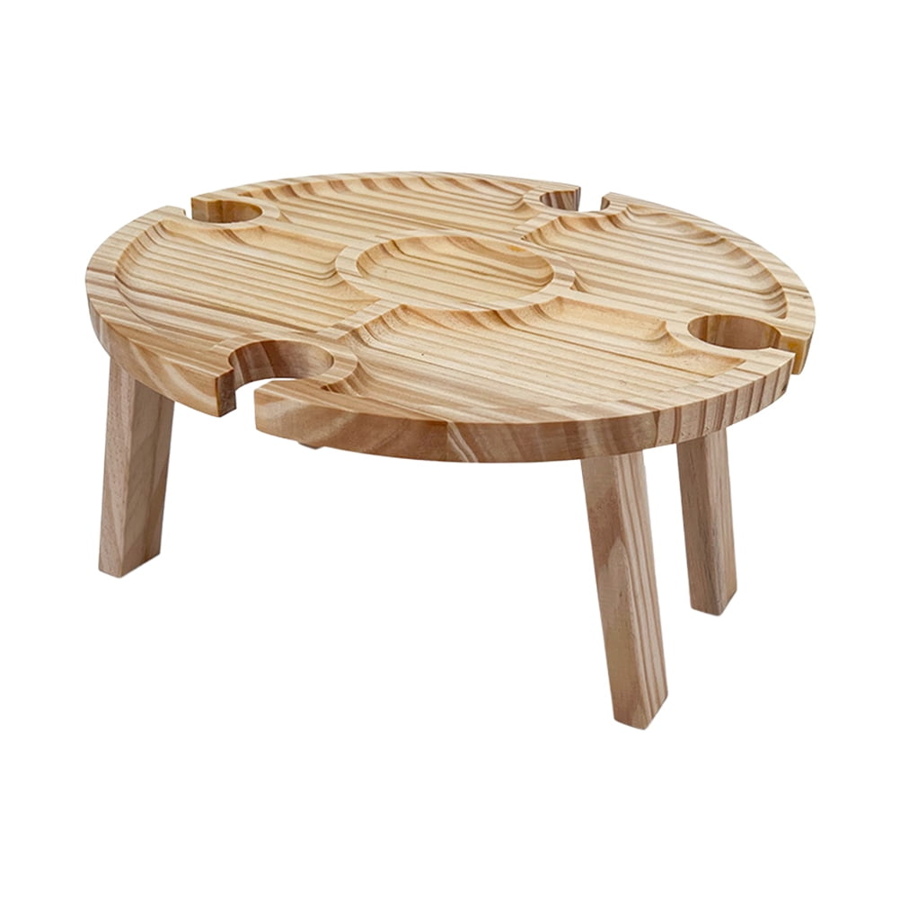 PAMINGONO Foldable Table Beach Picnic Table Wood 1Pcs for Beach